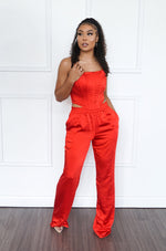 Sasha Satin Pant Set